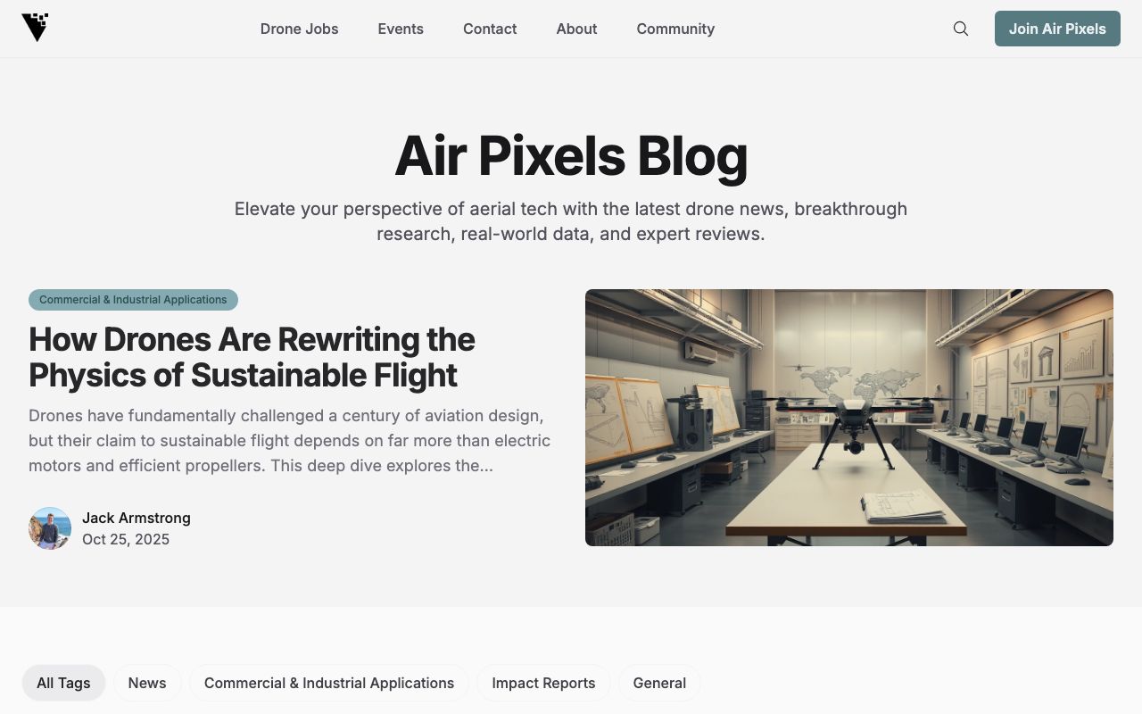 Screenshot of AirPixels