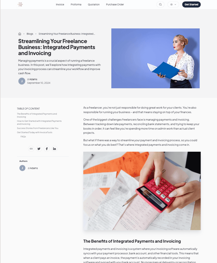 InvoiceTools blog preview