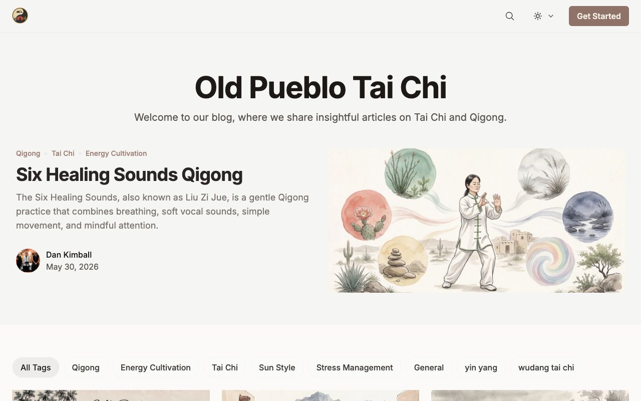 Screenshot of Old Pueblo Tai Chi